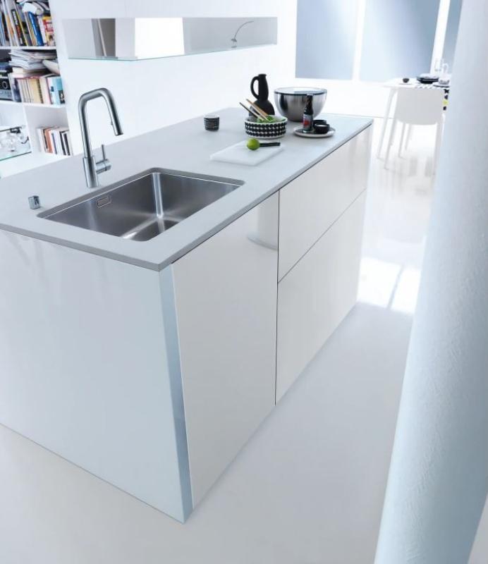 Franke Kubus Rubinetto da cucina con doccetta estraibile in acciaio inossidabile 115.0529.207