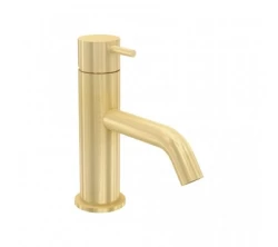 Waterevolution Flow rubinetto lavabo PVD spazzolato oro chiaro T110WGE