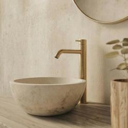 Waterevolution Flow Rubinetto per lavabo in ottone spazzolato  T115LE