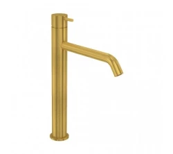 Waterevolution Flow rubinetto lavabo per lavabi in ottone spazzolato T115LE