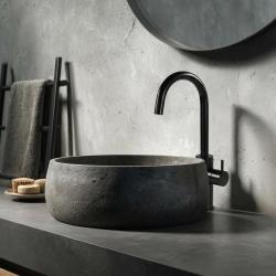 Waterevolution Flow Miscelatore per lavabo modello alto nero opaco T1121FUPR