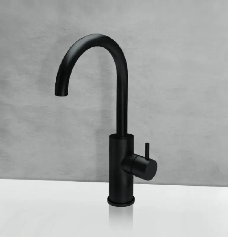 Waterevolution Flow Miscelatore per lavabo modello alto nero opaco T1121FUPR