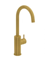 Waterevolution Flow rubinetto lavabo modello alto ottone spazzolato T1121FULE