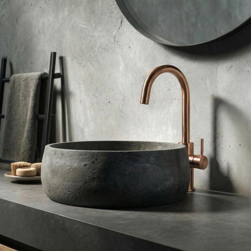 Waterevolution Flow Miscelatore per lavabo modello alto PVD rame spazzolato T1121FUCPE