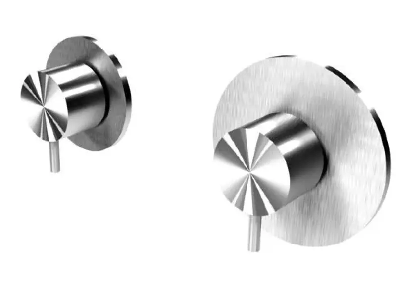 Waterevolution Flow termostato doccia da incasso con 1 rubinetto di arresto completamente in acciaio inossidabile 1208920974