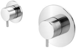 Waterevolution Flow termostato doccia da incasso con 1 rubinetto di arresto cromato 1208920980