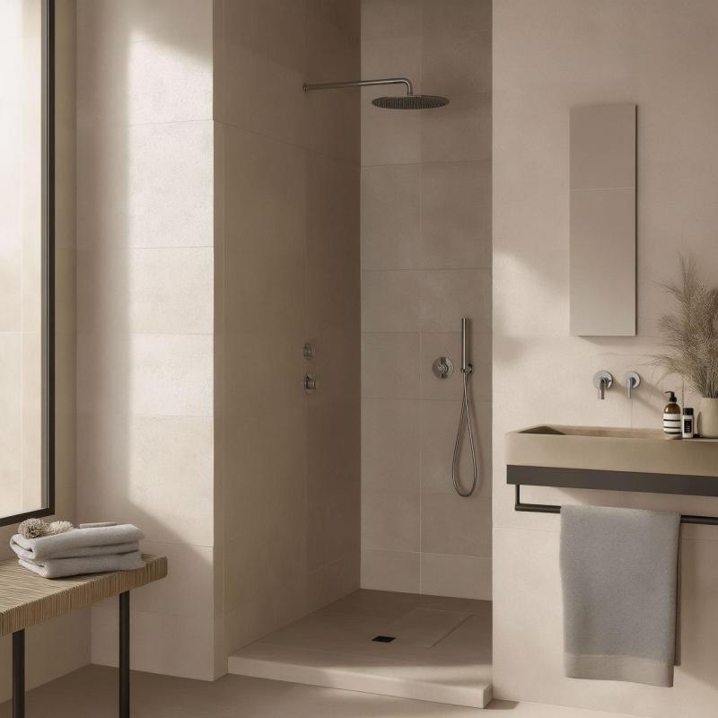 Waterevolution Flow termostato doccia da incasso con 1 miscelatore cromato 1208920984