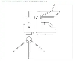 Waterevolution Flow Miscelatore per lavabo incluso tappo a clic rame spazzolato PVD T111CPE