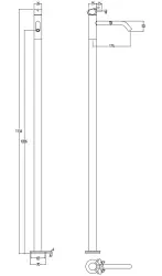 Waterevolution Flow Rubinetto per lavabo autonomo acciaio inossidabile T113IE