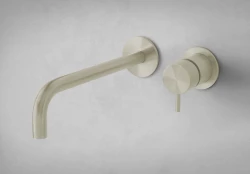 Waterevolution Flow Rubinetto lavabo da incasso PVD Oro bianco con bocca 21 cm T116BWGE-21