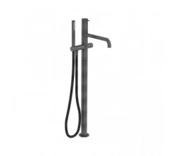 Waterevolution Flow rubinetto da pavimento con doccetta in Gun Metal T133GME