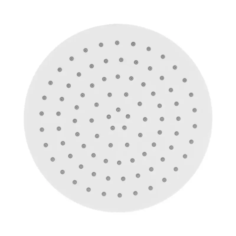 Doccia a pioggia ecologica Eco Air con risparmio idrico testa doccia 25 cm metallo bianco opaco SB Rubinetterie 1208946741