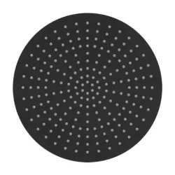 Doccia a soffitto Eco Air con risparmio idrico SB Rubinetterie, testa doccia da 30 cm in metallo nero opaco 1208946745.