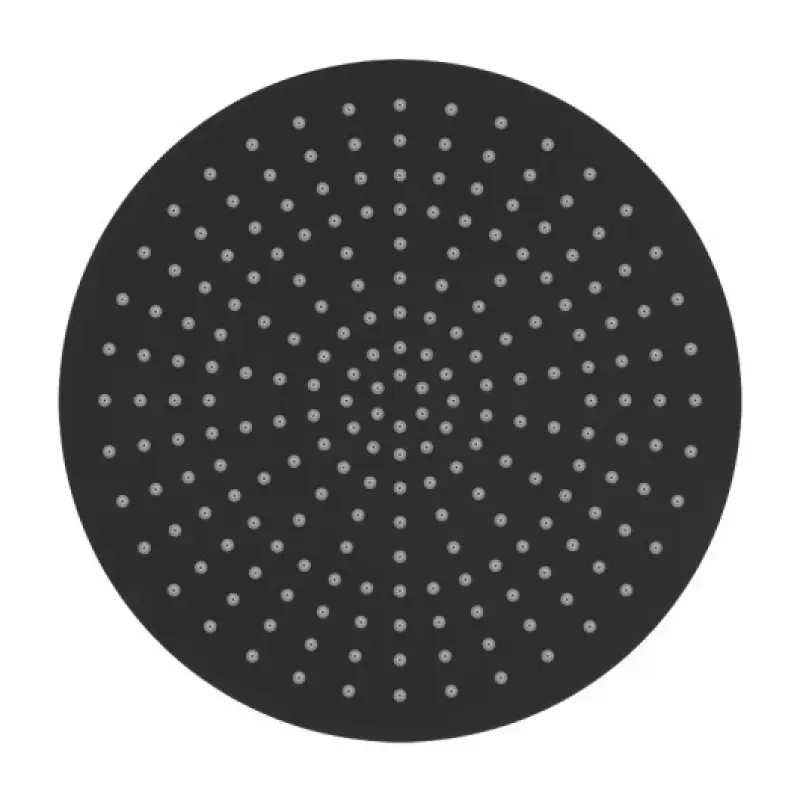 Doccia a soffitto Eco Air con risparmio idrico SB Rubinetterie, testa doccia da 30 cm in metallo nero opaco 1208946745.