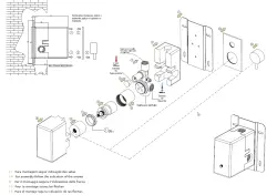 Waterevolution Flow Miscelatore termostatico ad incasso per doccia con 2 uscite cromo T132TBB01 con scatola TEC