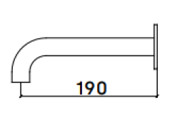 Flusso di scarico Waterrevolution Flow per vasca da bagno da 19 cm interamente in acciaio inossidabile T167119IE