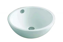 OUTLET Blusani Cera Lavabo da appoggio in ceramica 44 cm, bianco lucido BC204503