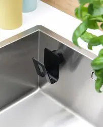 Magisso Portaoggetti magnetico multifunzione per lavandino in plastica nera 30203011