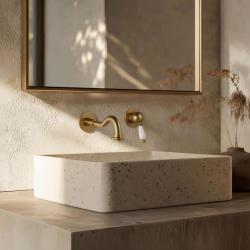 PB Vitange Miscelatore per lavabo nostalgico ad incasso con beccuccio da 21 cm Bronzo