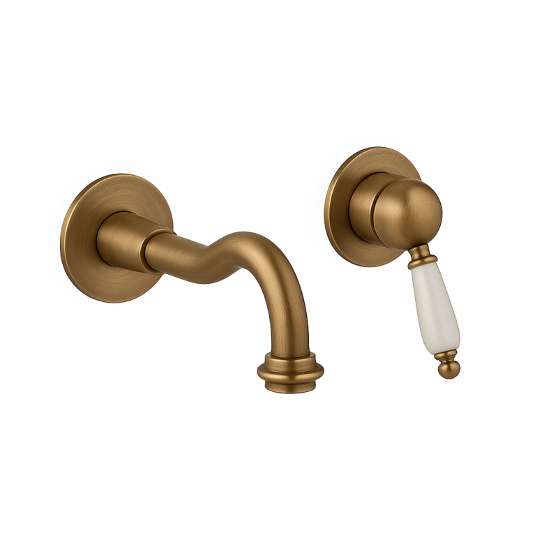 PB Vitange Miscelatore per lavabo nostalgico ad incasso con beccuccio da 21 cm Bronzo