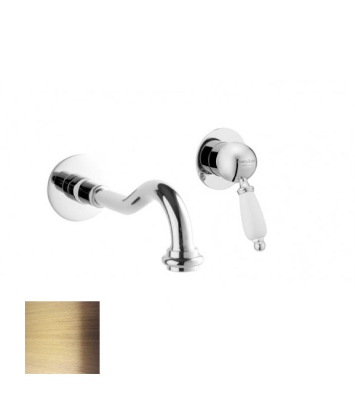 PB Vitange Miscelatore per lavabo nostalgico ad incasso con beccuccio da 21 cm Bronzo