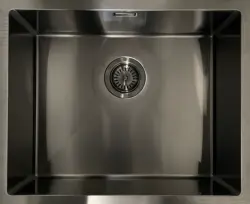 Ausmann Mosel Lavello in acciaio inox color antracite PVD Gun Metal 40x40 sottopiano e soprapiano 067106