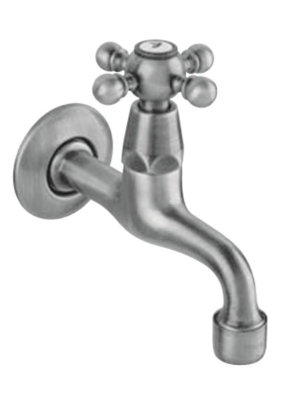 Rubinetto da parete classico PB con manopola resistente acqua fredda nero opaco 1208952981