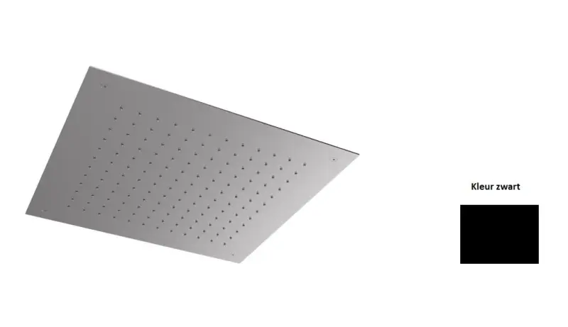 SB Square 316 Doccia a soffitto incasso 38x38cm nero opaco 1208952989