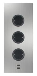 Indux Corner Colonna energetica con 3 prese di corrente con messa a terra e doppio caricatore USB-A&amp;C in acciaio inossidabile 1208953216