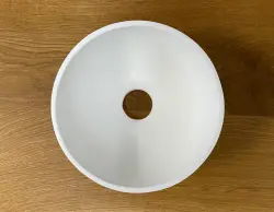 Lavabo da appoggio Solid S in Solid Surface, rotondo, 20 x 20 x 11 cm, bianco opaco, 1208953267