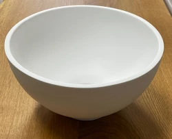 Lavabo da appoggio Solid S in Solid Surface, rotondo, 20 x 20 x 11 cm, bianco opaco, 1208953267