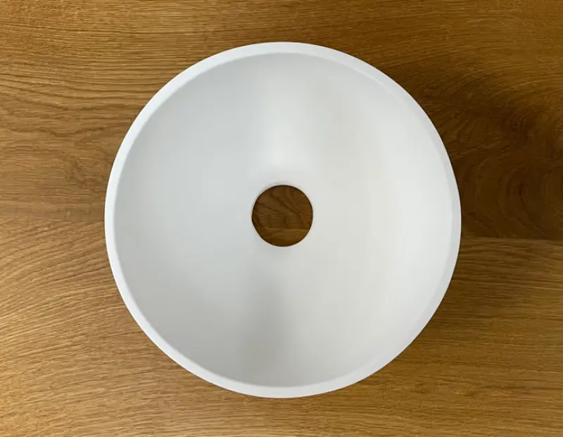 Lavabo da appoggio Solid S in Solid Surface, rotondo, 20 x 20 x 11 cm, bianco opaco, 1208953267