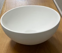 Lavabo Solid S in Solid Surface, rotondo, 25 x 25 x 11 cm, bianco opaco, 1208953272