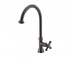 Rubinetto da lavabo classico PB con manopola forte acqua fredda e uscita rotonda alta in acciaio inossidabile 1208953276.