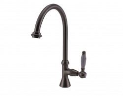 Rubinetto classico per lavabo PB con leva bianca acqua fredda con uscita alta a forma di cerchio in acciaio inossidabile 1208953279.