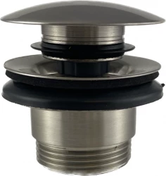 PB Unix tappo per lavabo 1 1/4 chiudibile push up click clack acciaio inox 1208953285