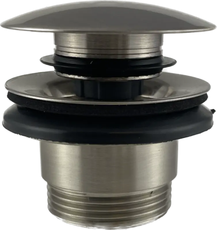 PB Unix tappo per lavabo 1 1/4 chiudibile push up click clack acciaio inox 1208953285