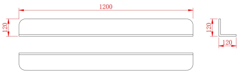 Solid-S Planchet Cestino da doccia in solid surface bianco opaco, 120x12 cm, con sistema di fissaggio a scomparsa 1208953449