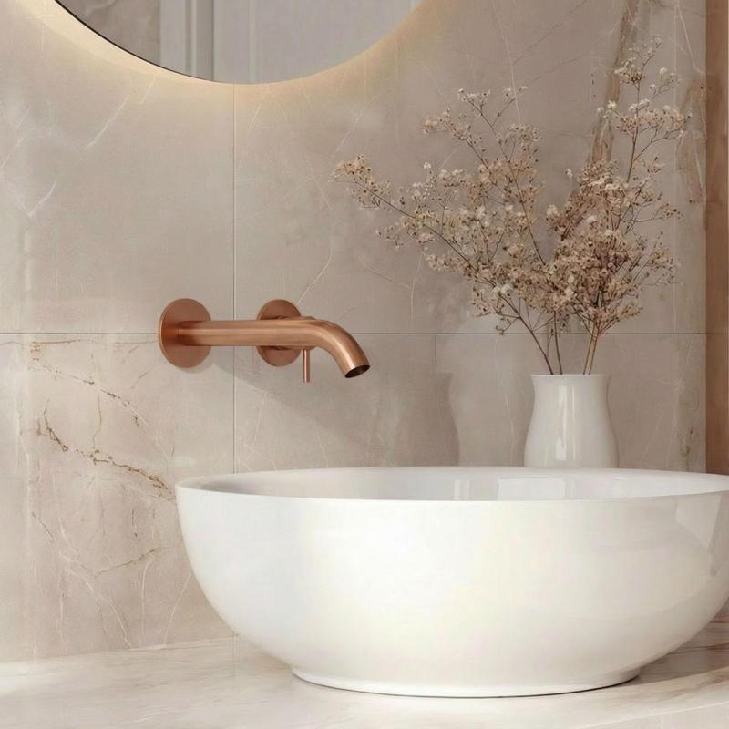 SB Round 316 Miscelatore per lavabo ad incasso acciaio inossidabile 102mm