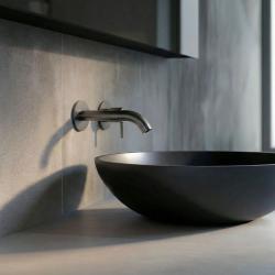 SB Round 316 Miscelatore per lavabo Gun Metal PVD 132mm