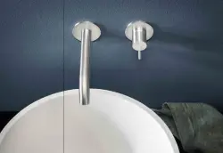 SB Round 316 Miscelatore per lavabo ad incasso Gun Metal PVD 162mm