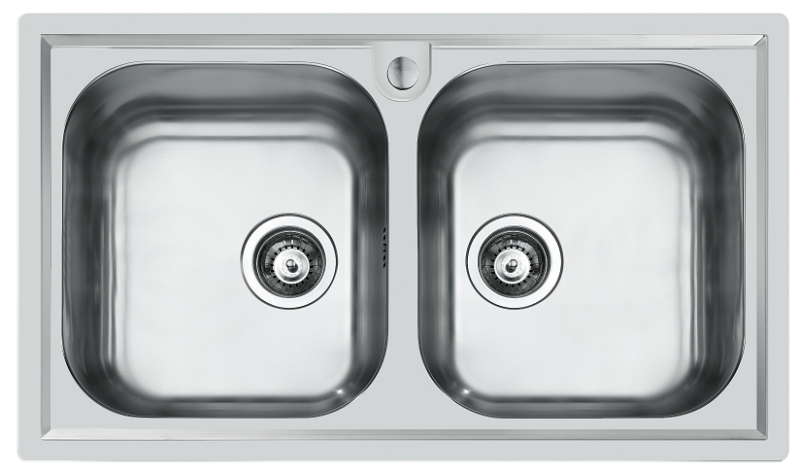 Foster Marine Acciaio inox 316 Doppio lavello 86x50 cm Da incasso 1208953745