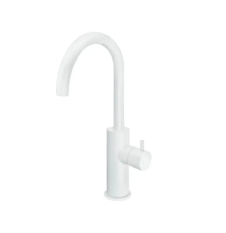 Waterevolution Flow rubinetto lavabo modello alto bianco opaco T1121FUBR