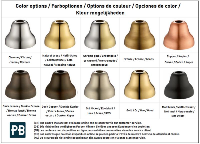 PB Rubinetto classico nostalgico da cucina Bronzo con leve bianche 1208953913