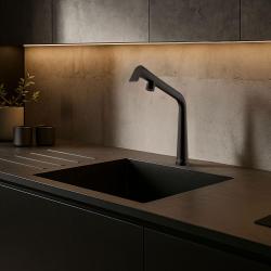 Franke Icon Rubinetto da cucina nero opaco con beccuccio girevole 115.0625.187