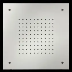 SB Rubinetterie doccia a soffitto quadrata da incasso in corian solido bianco opaco 30 cm 1208954082