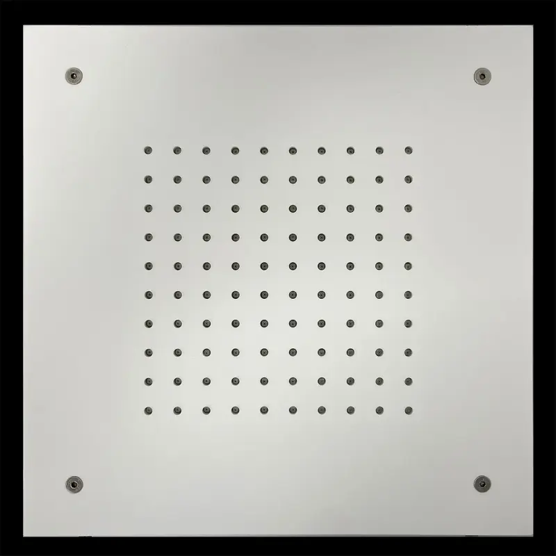 SB Rubinetterie doccia a soffitto quadrata da incasso in corian solido bianco opaco 30 cm 1208954082