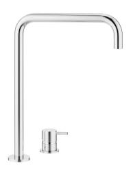 Waterevolution Flow Miscelatore per lavabo a 2 fori con beccuccio alto 222 cromo T122H01