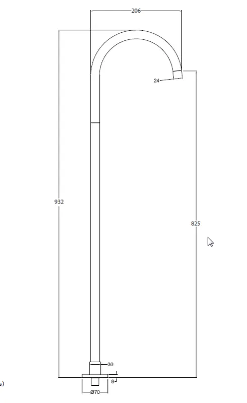 Waterevolution Flow Rubinetto per lavabo autonomo con beccuccio ottone spazzolato T1677LE