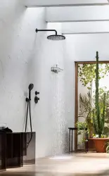 SB Round Set doccia ad incasso interamente nero opaco